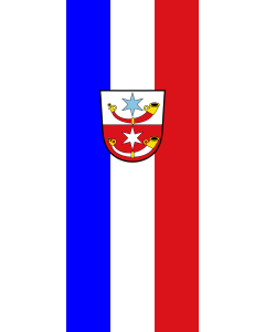 Flag: Langenneufnach | portrait flag | 3.5m² | 38sqft | 300x120cm | 10x4ft