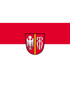 Flag: Neusäß, St |  landscape flag | 1.35m² | 14.5sqft | 90x150cm | 3x5ft 