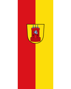 Flag: Höchstädt a.d.Donau, St |  portrait flag | 3.5m² | 38sqft | 300x120cm | 10x4ft 