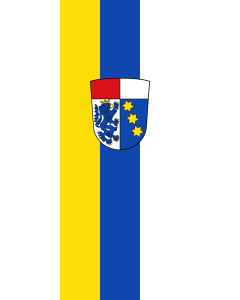 Flag: Holzheim |  portrait flag | 3.5m² | 38sqft | 300x120cm | 10x4ft 