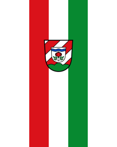 Flag: Bibertal |  portrait flag | 3.5m² | 38sqft | 300x120cm | 10x4ft 