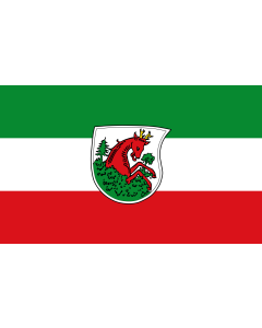 Flag: Neuburg a.d.Kammel, M |  landscape flag | 1.35m² | 14.5sqft | 90x150cm | 3x5ft 
