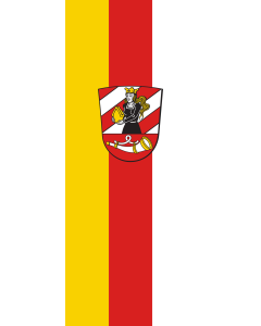 Flag: Neu-Ulm (Kreis) | portrait flag | 3.5m² | 38sqft | 300x120cm | 10x4ft