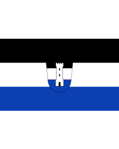 Flag: Neu-Ulm, GKSt |  landscape flag | 1.35m² | 14.5sqft | 90x150cm | 3x5ft 