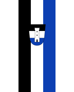 Flag: Neu-Ulm, GKSt |  portrait flag | 3.5m² | 38sqft | 300x120cm | 10x4ft 