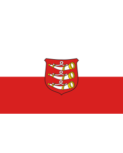 Flag: Weißenhorn, St |  landscape flag | 1.35m² | 14.5sqft | 90x150cm | 3x5ft 