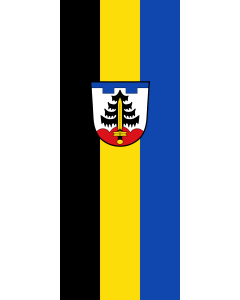 Flag: Mauerstetten |  portrait flag | 3.5m² | 38sqft | 300x120cm | 10x4ft 