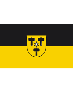 Flag: Babenhausen, M |  landscape flag | 1.35m² | 14.5sqft | 90x150cm | 3x5ft 