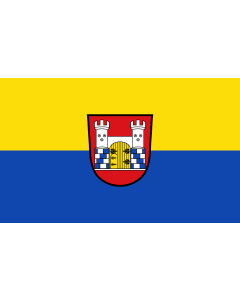 Flag: Dirlewang, M |  landscape flag | 1.35m² | 14.5sqft | 90x150cm | 3x5ft 