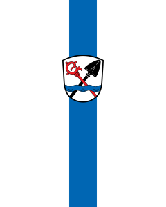 Flag: Ettringen |  portrait flag | 3.5m² | 38sqft | 300x120cm | 10x4ft 