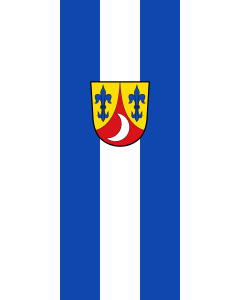 Flag: Heimertingen |  portrait flag | 3.5m² | 38sqft | 300x120cm | 10x4ft 