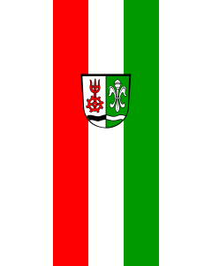Flag: Kirchhaslach |  portrait flag | 3.5m² | 38sqft | 300x120cm | 10x4ft 