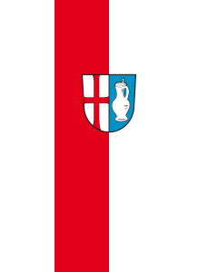 Flag: Memmingerberg |  portrait flag | 3.5m² | 38sqft | 300x120cm | 10x4ft 