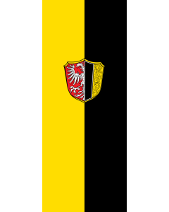 Bandiera: Ottobeuren, M | bandiera ritratto | 3,5&nbsp;m² | 300&nbsp;×&nbsp;120&nbsp;cm 