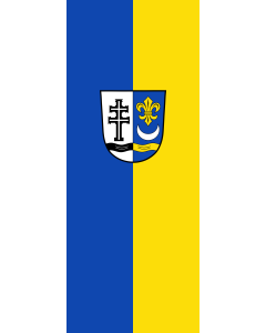 Flag: Pleß |  portrait flag | 3.5m² | 38sqft | 300x120cm | 10x4ft 