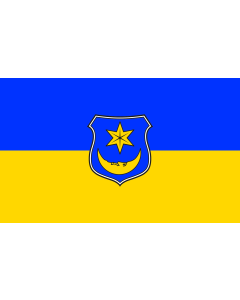 Flag: Monheim, St |  landscape flag | 1.35m² | 14.5sqft | 90x150cm | 3x5ft 