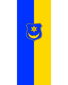 Flag: Monheim, St |  portrait flag | 3.5m² | 38sqft | 300x120cm | 10x4ft 