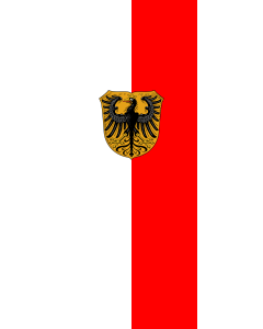 Flag: Nördlingen, GKSt |  portrait flag | 3.5m² | 38sqft | 300x120cm | 10x4ft 