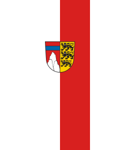 Flag: Oberallgäu (Kreis) | portrait flag | 3.5m² | 38sqft | 300x120cm | 10x4ft