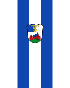 Flag: Oberstaufen, M |  portrait flag | 3.5m² | 38sqft | 300x120cm | 10x4ft 