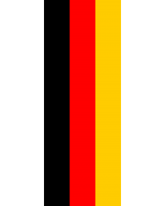 Ausleger-Flagge:  Deutschland  |  Hochformat Fahne | 6m² | 400x150cm 