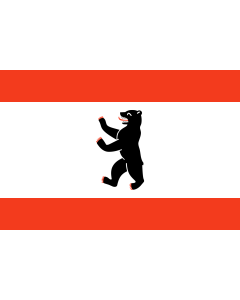 Flag: Berlin |  landscape flag | 0.135m² | 1.5sqft | 30x45cm | 1x1.5foot 