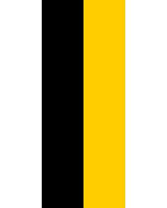 Vertical Hanging Beam Flag: Baden-Württemberg |  portrait flag | 3.5m² | 38sqft | 300x120cm | 10x4ft 