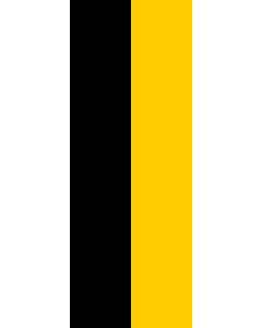 Vertical Hanging Swivel Crossbar Banner Flag: Baden-Württemberg |  portrait flag | 6m² | 64sqft | 400x150cm | 13x5ft 