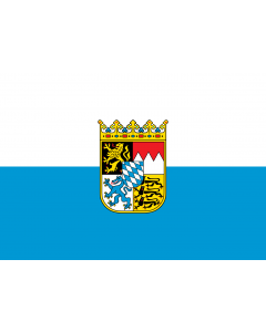 Flag: Bavaria |  landscape flag | 0.7m² | 7.5sqft | 70x100cm | 2x3ft 