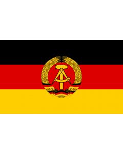 Flag: German Democratic Republic (1959–90), East Germany |  landscape flag | 1.35m² | 14.5sqft | 90x150cm | 3x5ft 
