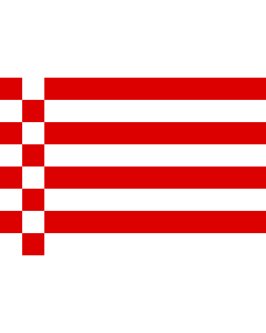 Flag: Bremen |  landscape flag | 0.06m² | 0.65sqft | 20x30cm | 8x12in 