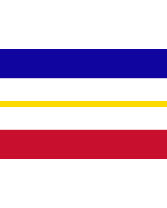 Flag: Mecklenburg-Vorpommern |  landscape flag | 0.24m² | 2.5sqft | 40x60cm | 1.3x2foot 
