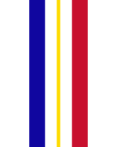 Vertical Hanging Swivel Crossbar Banner Flag: Mecklenburg-Vorpommern |  portrait flag | 3.5m² | 38sqft | 300x120cm | 10x4ft 