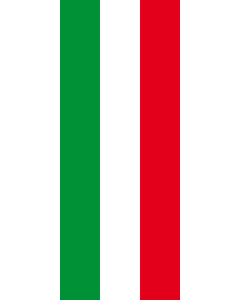 Vertical Hanging Swivel Crossbar Banner Flag: North Rhine-Westphalia |  portrait flag | 3.5m² | 38sqft | 300x120cm | 10x4ft 