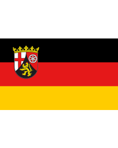 Flag: Rhineland-Palatinate |  landscape flag | 1.35m² | 14.5sqft | 90x150cm | 3x5ft 