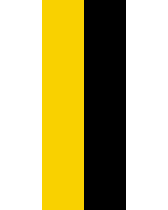 Banner-Flagge:  Sachsen-Anhalt  |  Hochformat Fahne | 3.5m² | 300x120cm 