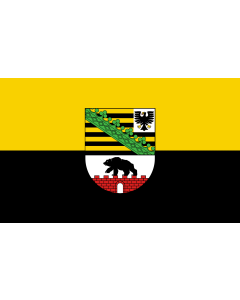 Table-Flag / Desk-Flag: Saxony-Anhalt  15x25cm