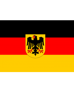 Bandiera Della Germania In Poliestere, 150x250 Cm, Con Occhielli In Ottone, Resistente Al Vento E Alla Luce