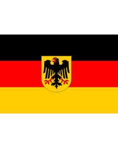 Bandera: Alemania |  bandera paisaje | 0.375m² | 50x75cm 