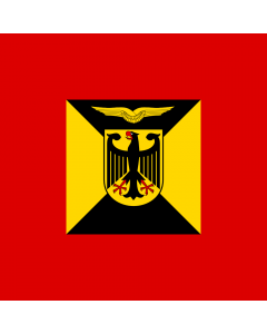 Flag: Amtschef Luftwaffenamt 1995-2004 Bundeswehr |  1.35m² | 14.5sqft | 120x120cm | 45x45inch 