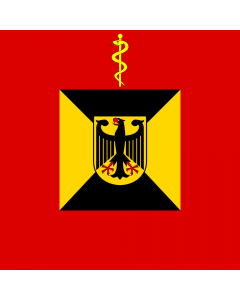 Flag: Amtschef Sanitätsamt Bundeswehr |  1.35m² | 14.5sqft | 120x120cm | 45x45inch 