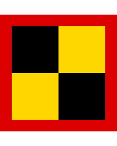 Flag: Befehlshaber Einsatzführungskommando Bundeswehr 2004 |  1.35m² | 14.5sqft | 120x120cm | 45x45inch 