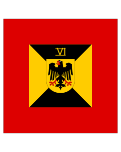 Flag: Befehlshaber Wehrbereiche |  2.16m² | 23sqft | 150x140cm | 60x55inch 