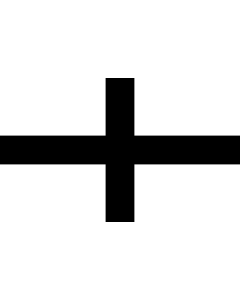 Flag: Black St George s Cross | landscape flag | 2.16m² | 23sqft | 120x180cm | 4x6ft