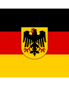 Flag: German Minister |  0.06m² | 0.65sqft | 25x25cm | 10x10inch 