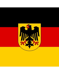 Flagge: Large Bundesminister Deutschland | Fahne 1.35m² | 120x120cm
