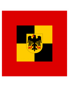 Flag: Bundeswehr Inspekteure Teilstreikraefte |  0.06m² | 0.65sqft | 25x25cm | 10x10inch 
