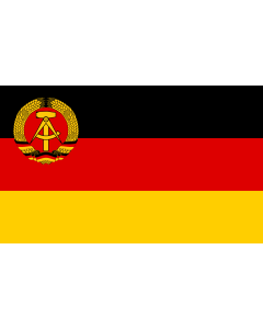 Flag: Merchant flag of the German Democratic Republic 1959–1973 | landscape flag | 2.16m² | 23sqft | 120x180cm | 4x6ft