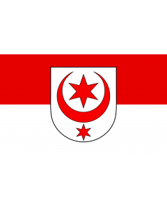 Flag: City of Halle  Saale |  landscape flag | 0.06m² | 0.65sqft | 20x30cm | 8x12in 