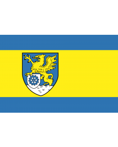 Flag: German municipality of Hiddenhausen |  landscape flag | 1.35m² | 14.5sqft | 90x150cm | 3x5ft 